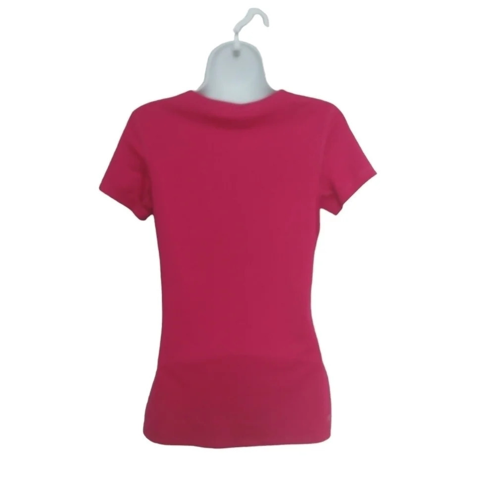 Nike Pro Dry Fit Top V Neck  Hot Pink M - Picture 7 of 9